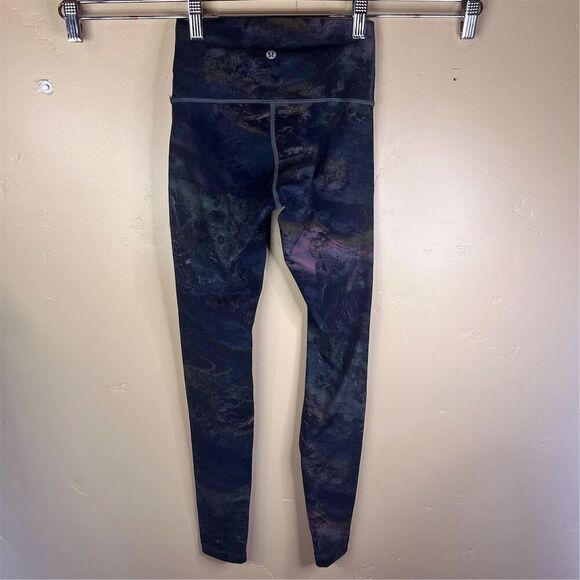 NWOT‎ Lululemon Wunder Under High Rise Leggings Women’s Size 2 Oil Spill Active - Picture 5 of 7